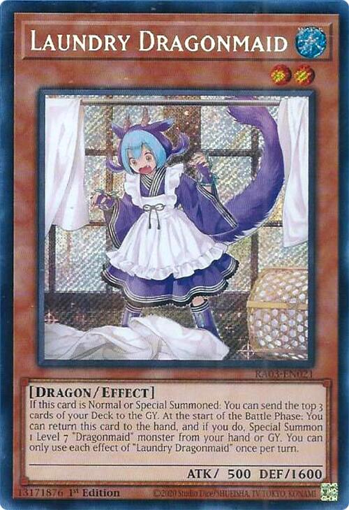 Laundry Dragonmaid (Secret Rare) [RA03-EN021] Secret Rare | Dragon's Lair Comics and Fantasy Houston TX