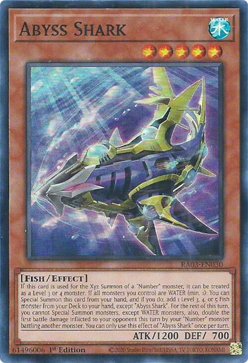 Abyss Shark [RA03-EN030] Super Rare | Dragon's Lair Comics and Fantasy Houston TX