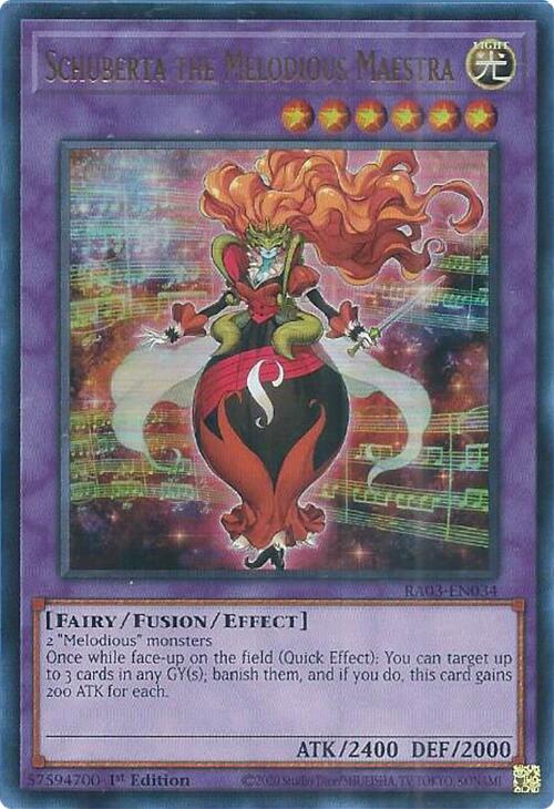 Schuberta the Melodious Maestra (UR) [RA03-EN034] Ultra Rare | Dragon's Lair Comics and Fantasy Houston TX