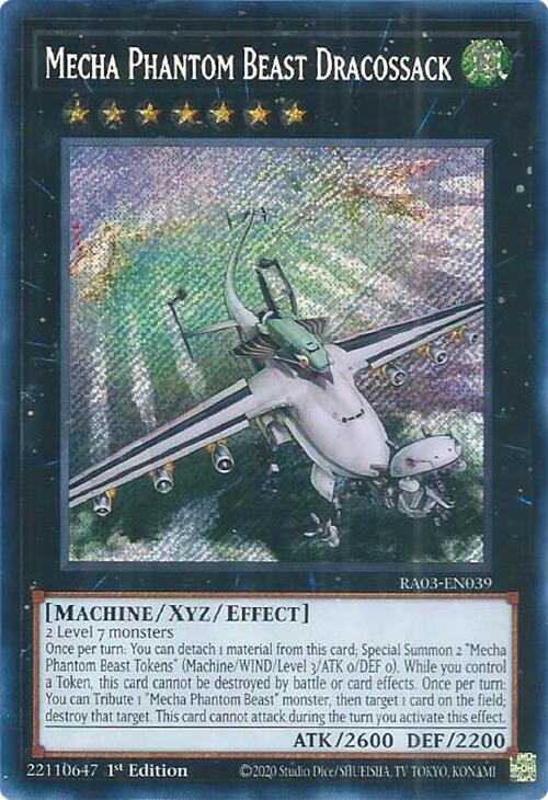 Mecha Phantom Beast Dracossack (Secret Rare) [RA03-EN039] Secret Rare | Dragon's Lair Comics and Fantasy Houston TX