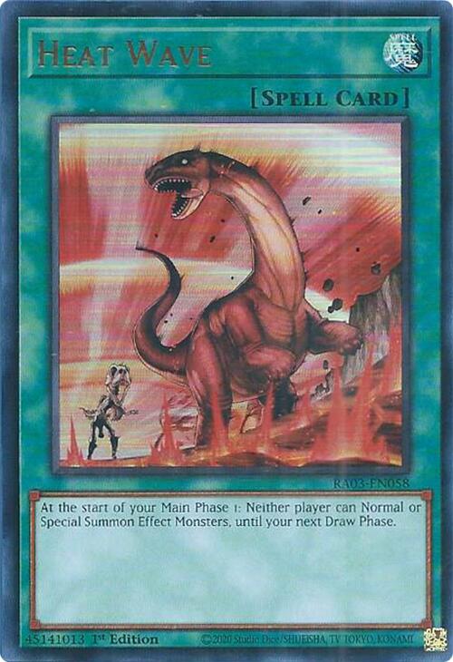 Heat Wave (UR) [RA03-EN058] Ultra Rare | Dragon's Lair Comics and Fantasy Houston TX