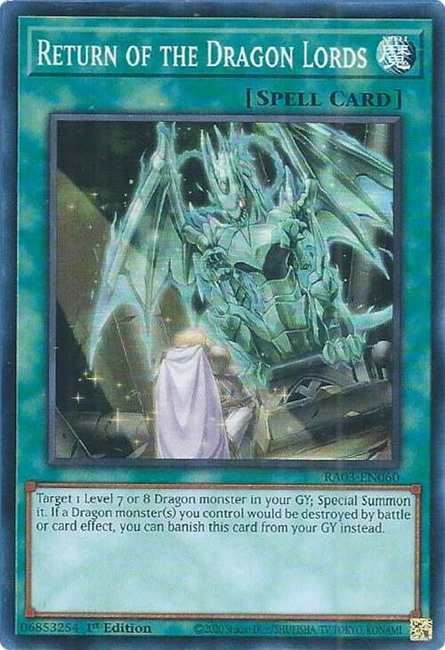 Return of the Dragon Lords [RA03-EN060] Super Rare | Dragon's Lair Comics and Fantasy Houston TX