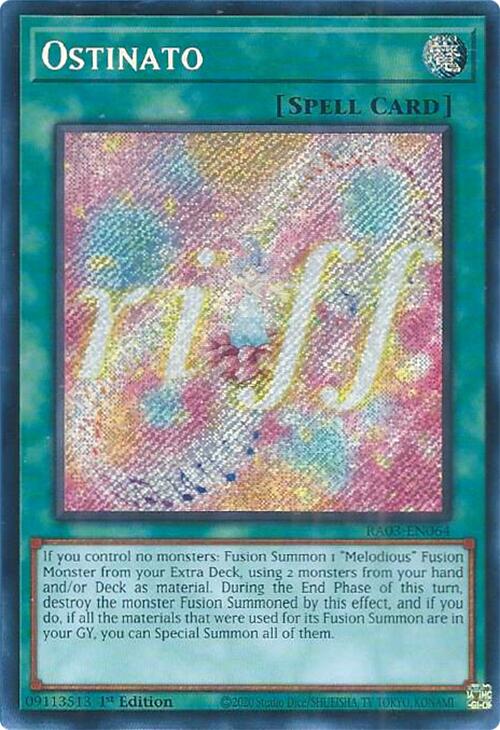 Ostinato (Secret Rare) [RA03-EN064] Secret Rare | Dragon's Lair Comics and Fantasy Houston TX