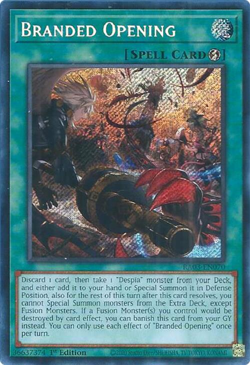Branded Opening (Secret Rare) [RA03-EN070] Secret Rare | Dragon's Lair Comics and Fantasy Houston TX