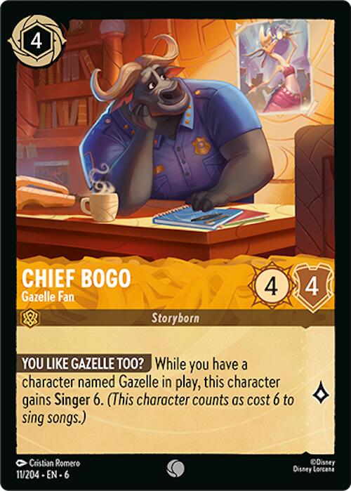 Chief Bogo - Gazelle Fan (11/204) [Azurite Sea] | Odin's Place