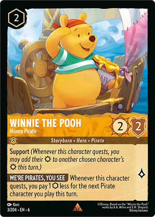 Winnie the Pooh - Hunny Pirate (3/204) [Azurite Sea] | Odin's Place