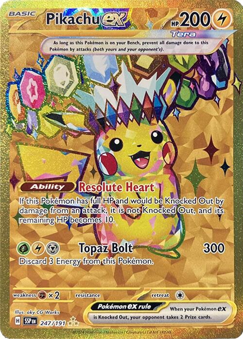Pikachu ex (247/191) [Scarlet & Violet: Surging Sparks] | Dragon's Lair Comics and Fantasy Houston TX