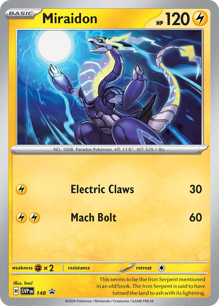 Miraidon (148) [Scarlet & Violet: Black Star Promos] | Dragon's Lair Comics and Fantasy Houston TX