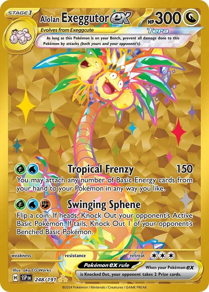 Alolan Exeggutor ex (248/191) [Scarlet & Violet: Surging Sparks] | Dragon's Lair Comics and Fantasy Houston TX