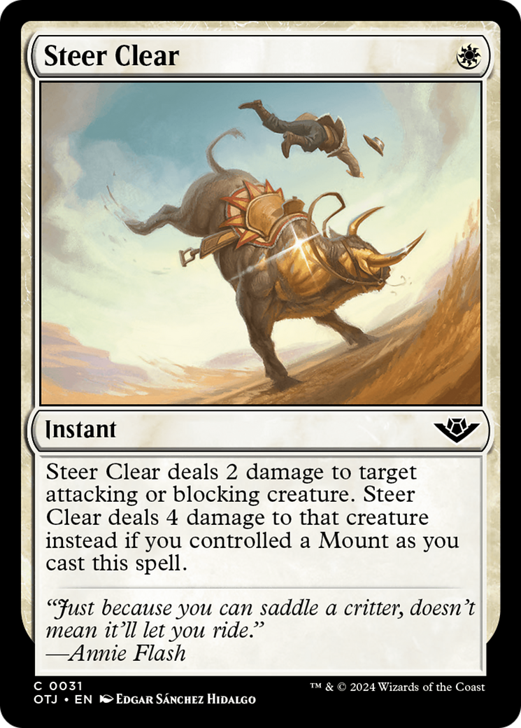 Steer Clear [Outlaws of Thunder Junction] | Dragon's Lair Comics and Fantasy Houston TX