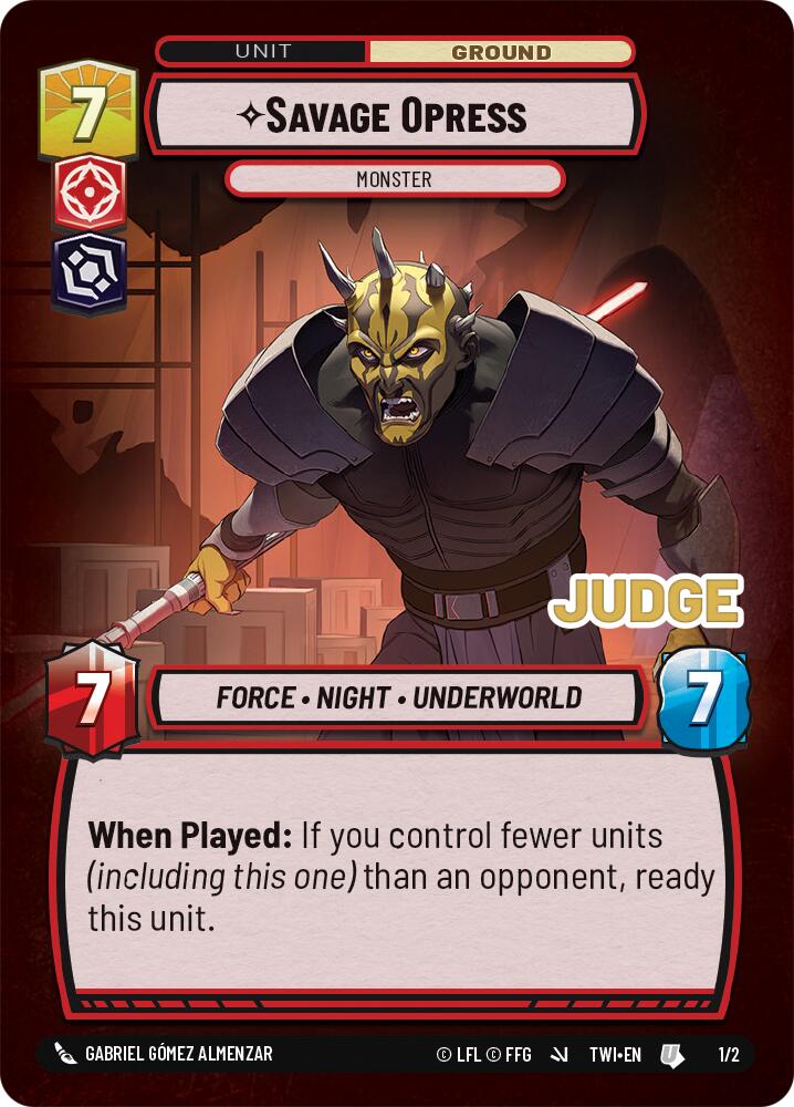 Savage Opress - Monster (1/2) (1/2) [Judge Promos] | Odin's Place