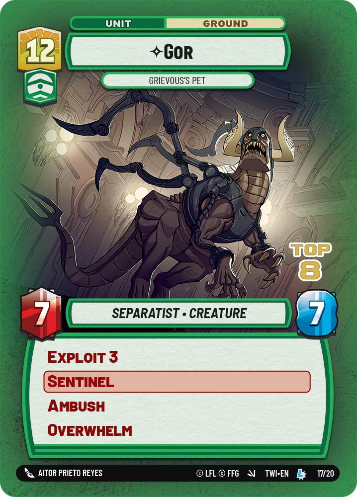 Gor - Grievous's Pet (17/20) (Top 8) (17/20) [Store Showdown Promos] | Odin's Place