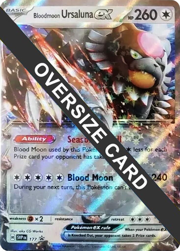 Bloodmoon Ursaluna ex (177) (Jumbo Card) [Scarlet & Violet: Black Star Promos] | Dragon's Lair Comics and Fantasy Houston TX