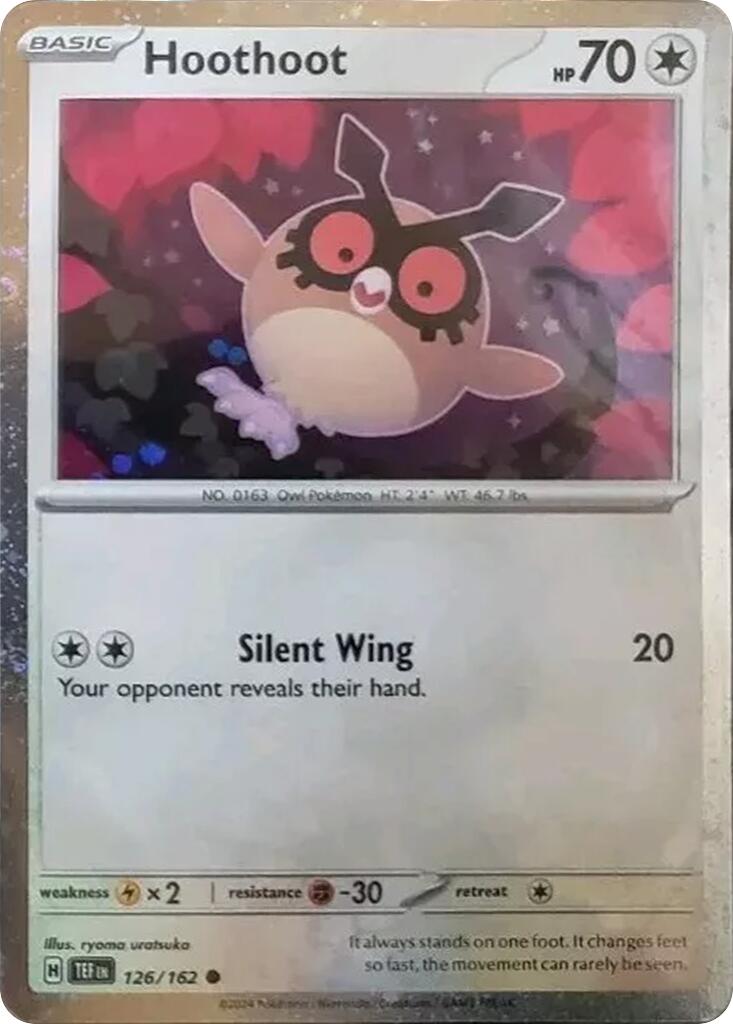 Hoothoot (126/162) (Cosmos Holo) [Scarlet & Violet: Black Star Promos] | Dragon's Lair Comics and Fantasy Houston TX