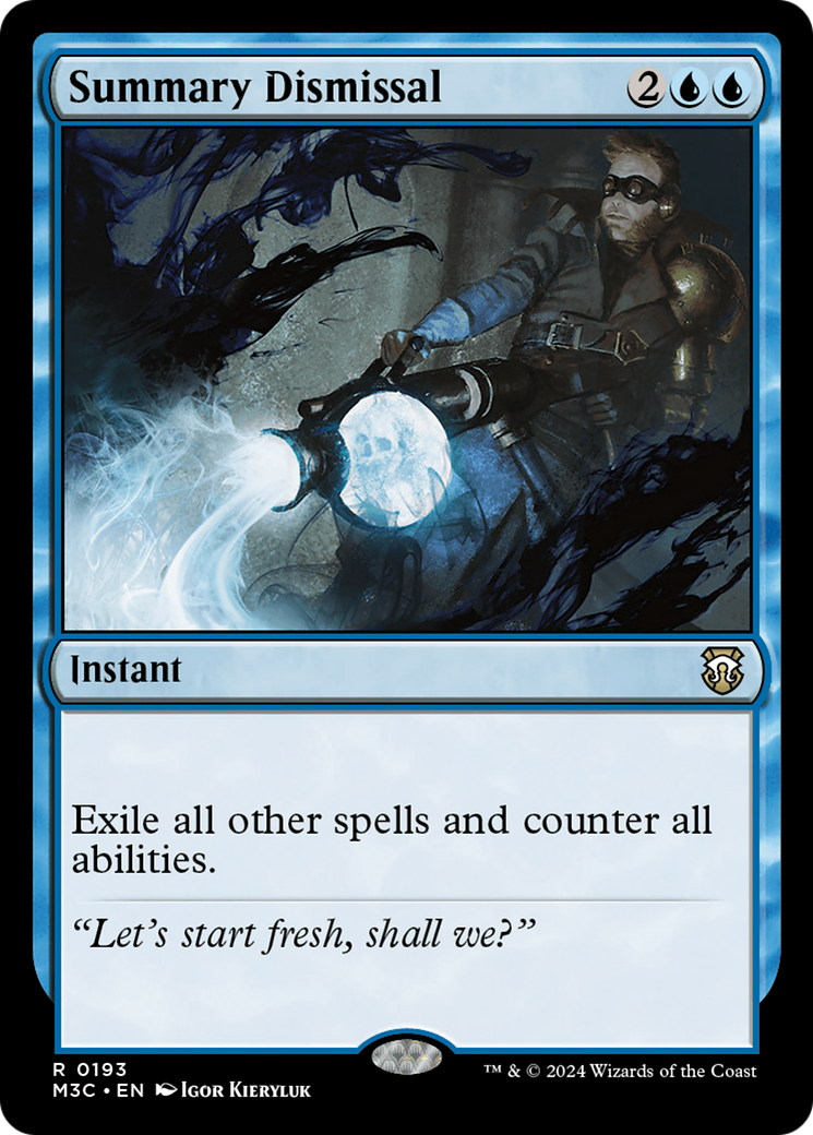 Summary Dismissal (Ripple Foil) [Modern Horizons 3 Commander] | Dragon's Lair Comics and Fantasy Houston TX