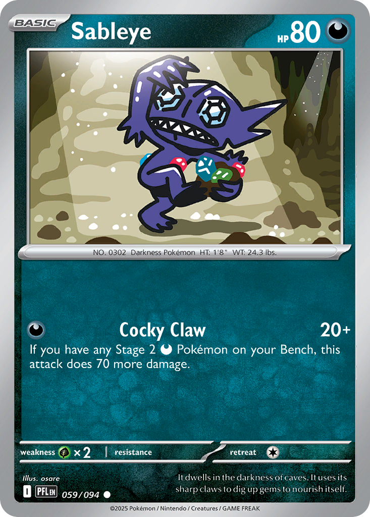 Sableye (107/162) [Scarlet & Violet: Temporal Forces] | Odin's Place