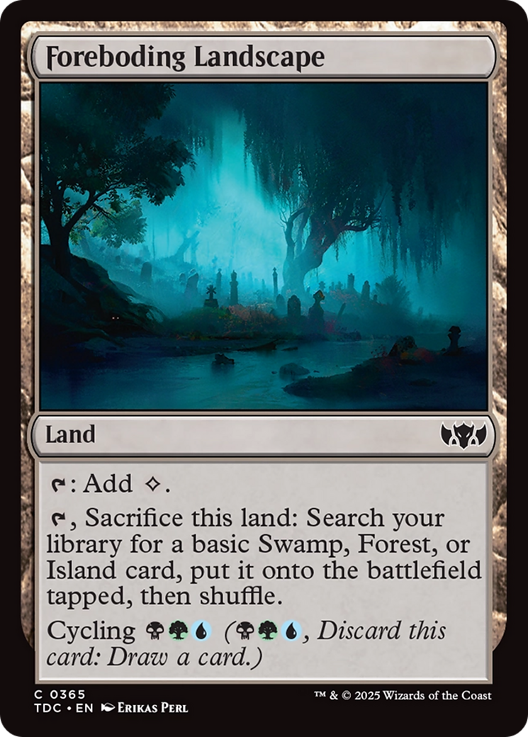 Foreboding Landscape [Tarkir: Dragonstorm Commander] | Dragon's Lair Comics and Fantasy Houston TX