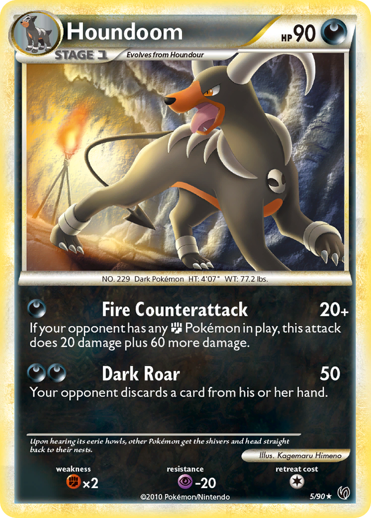 Houndoom (5/90) (League Promo) [HeartGold & SoulSilver: Undaunted] | Odin's Place