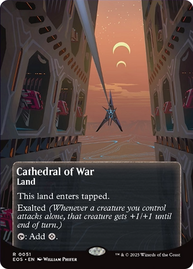 Cathedral of War (0051) (Borderless) [Edge of Eternities: Stellar Sights] | Dragon's Lair Comics and Fantasy Houston TX