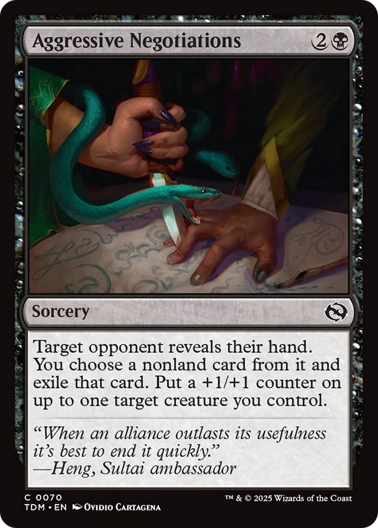 Aggressive Negotiations [Tarkir: Dragonstorm] | Dragon's Lair Comics and Fantasy Houston TX