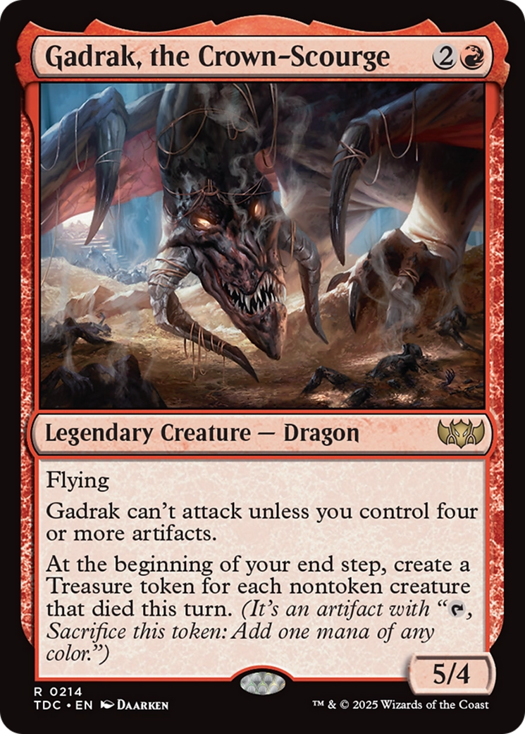 Gadrak, the Crown-Scourge [Tarkir: Dragonstorm Commander] | Dragon's Lair Comics and Fantasy Houston TX