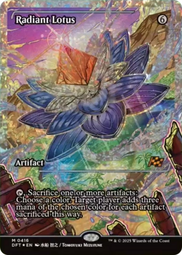 Radiant Lotus (Showcase) (Fracture Foil) [Aetherdrift] | Dragon's Lair Comics and Fantasy Houston TX