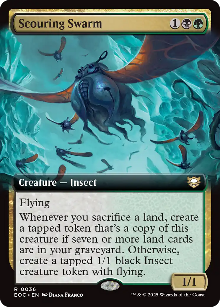 Scouring Swarm (Extended Art) [Edge of Eternities Commander] | Dragon's Lair Comics and Fantasy Houston TX