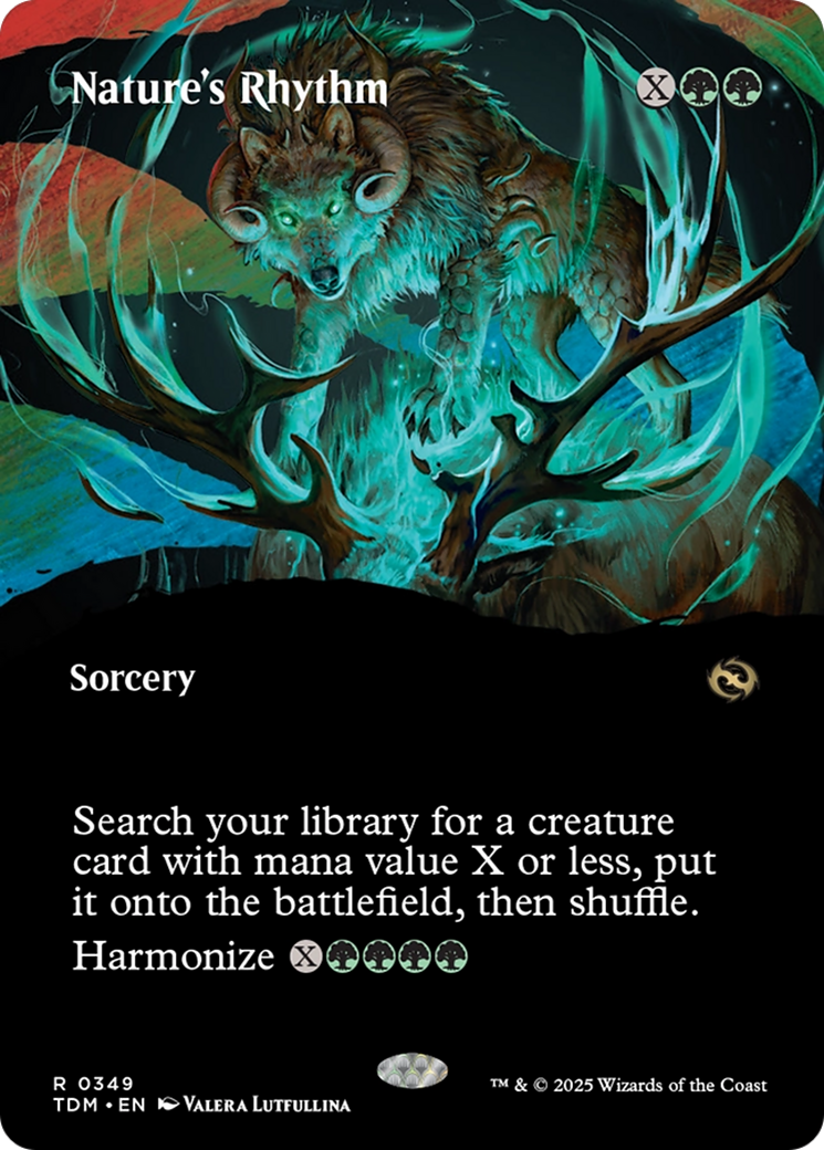 Nature's Rhythm (Borderless) [Tarkir: Dragonstorm] | Dragon's Lair Comics and Fantasy Houston TX
