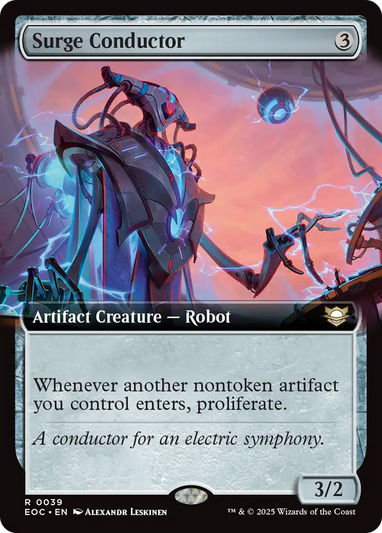 Surge Conductor (Extended Art) [Edge of Eternities Commander] | Dragon's Lair Comics and Fantasy Houston TX