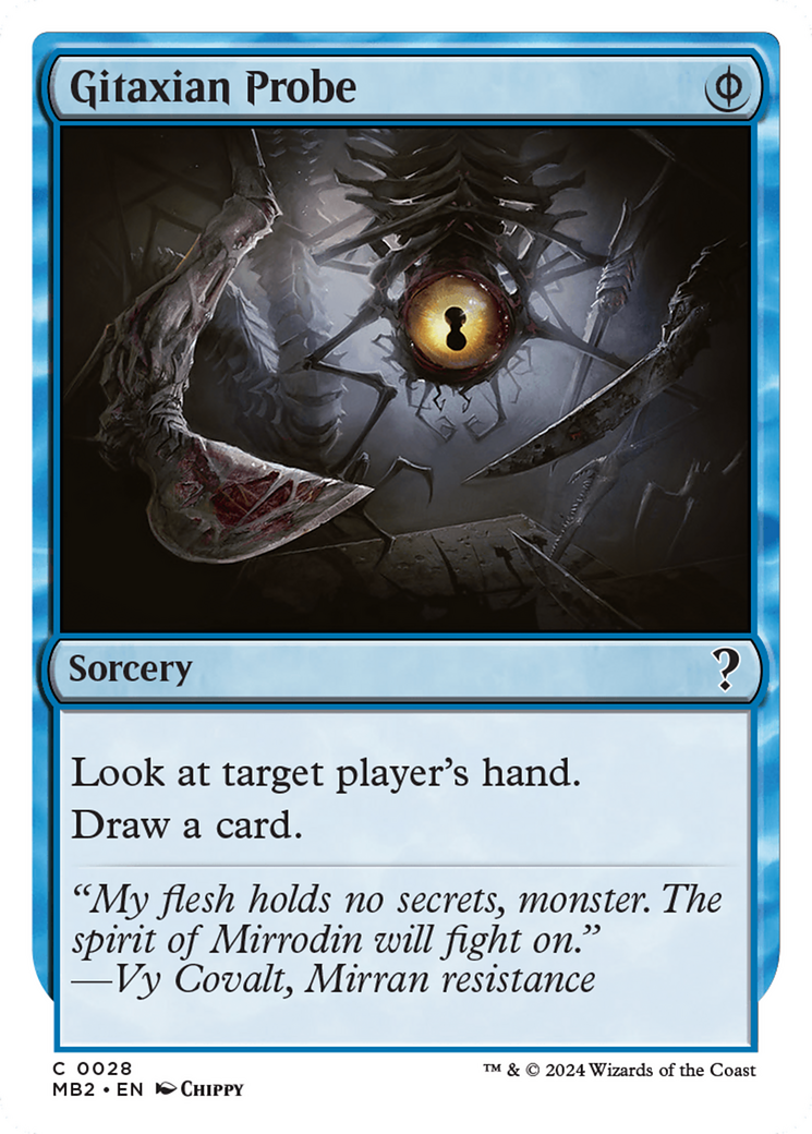 Gitaxian Probe (White Border) [Mystery Booster 2] | Dragon's Lair Comics and Fantasy Houston TX
