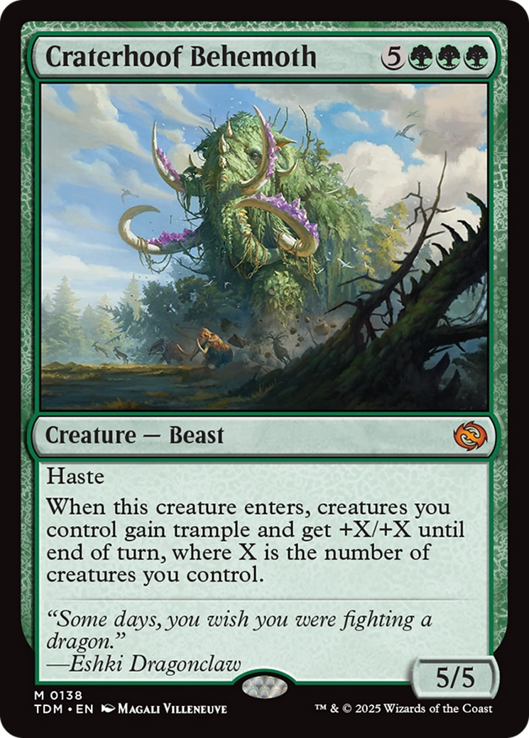 Craterhoof Behemoth [Tarkir: Dragonstorm] | Dragon's Lair Comics and Fantasy Houston TX