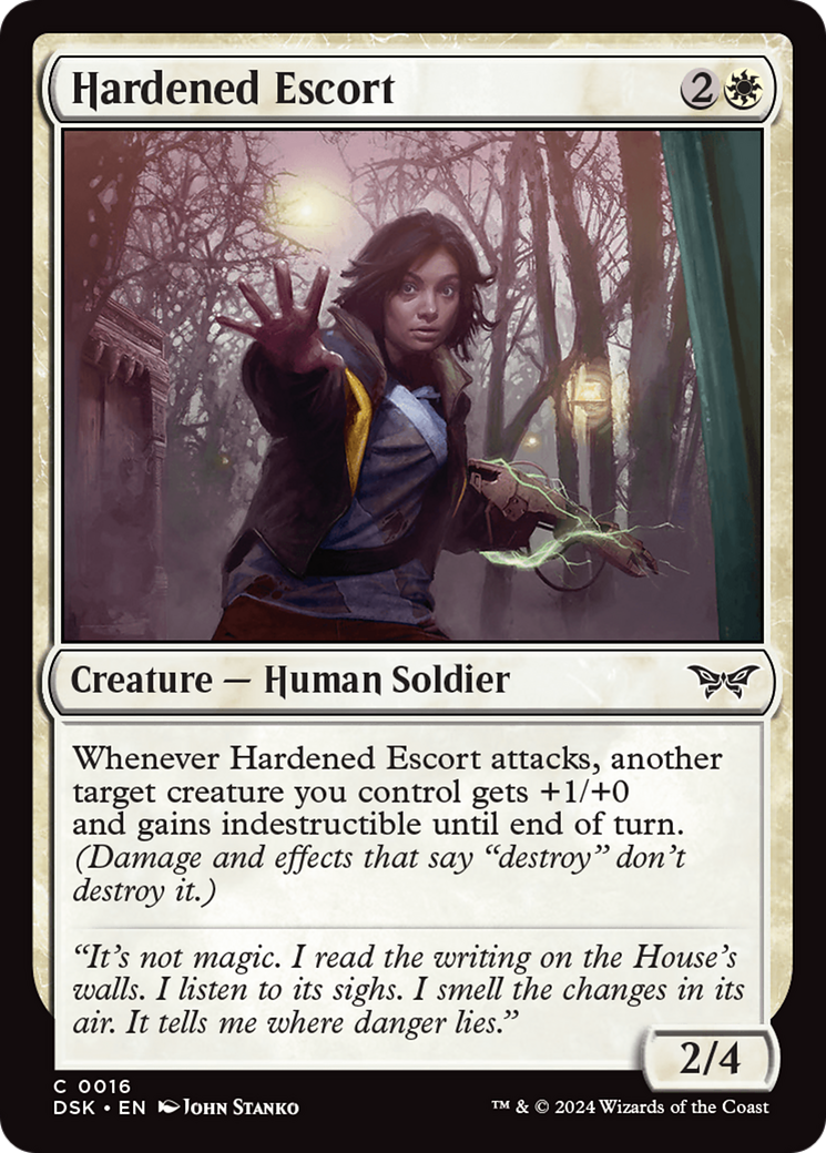 Hardened Escort [Duskmourn: House of Horror] | Dragon's Lair Comics and Fantasy Houston TX