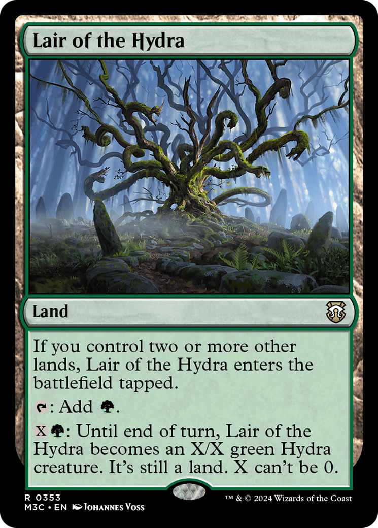 Lair of the Hydra (Ripple Foil) [Modern Horizons 3 Commander] | Dragon's Lair Comics and Fantasy Houston TX