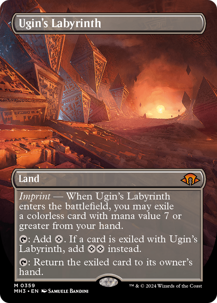 Ugin's Labyrinth (Borderless) [Modern Horizons 3] | Dragon's Lair Comics and Fantasy Houston TX