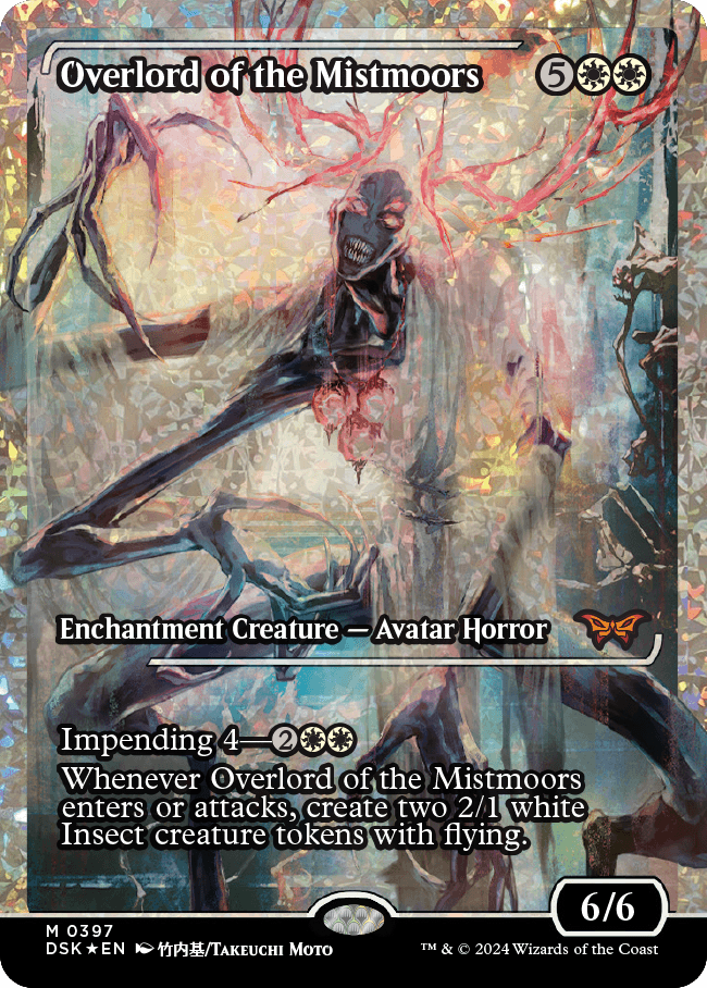 Overlord of the Mistmoors (Japan Showcase Fracture Foil) [Duskmourn: House of Horror] | Dragon's Lair Comics and Fantasy Houston TX