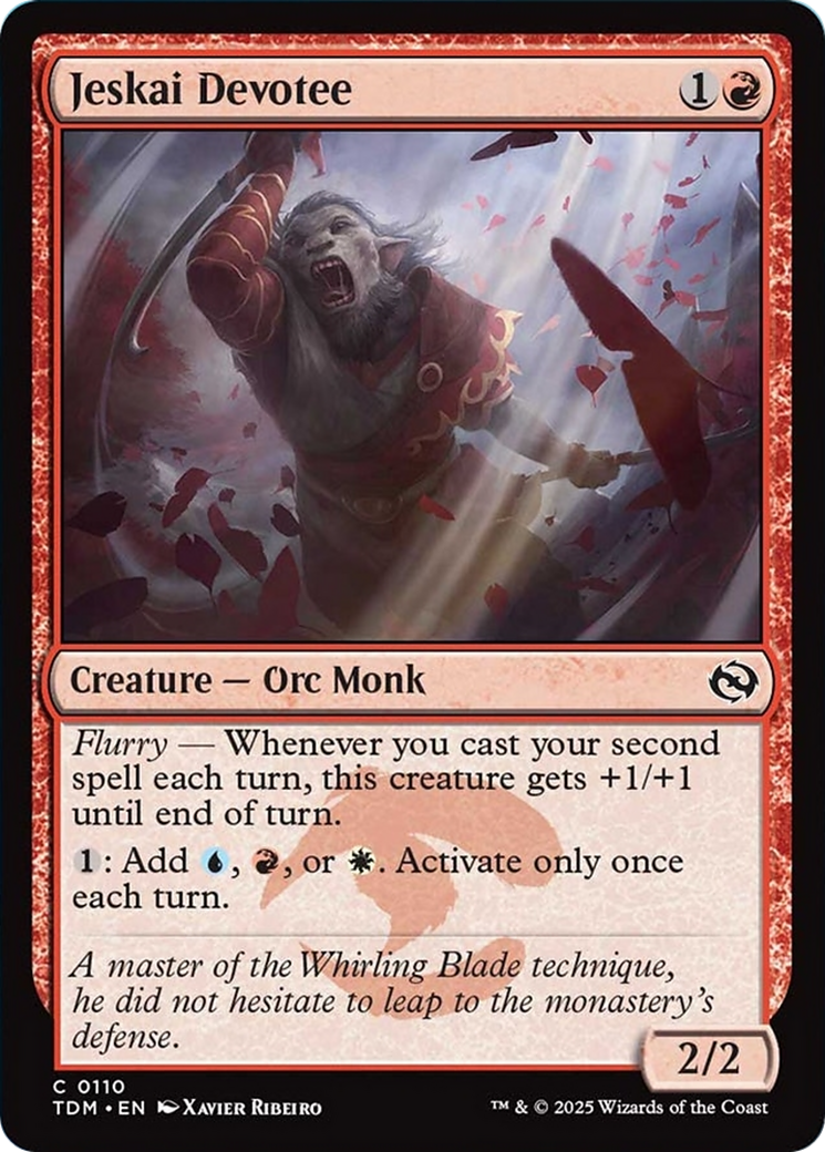 Jeskai Devotee [Tarkir: Dragonstorm] | Dragon's Lair Comics and Fantasy Houston TX
