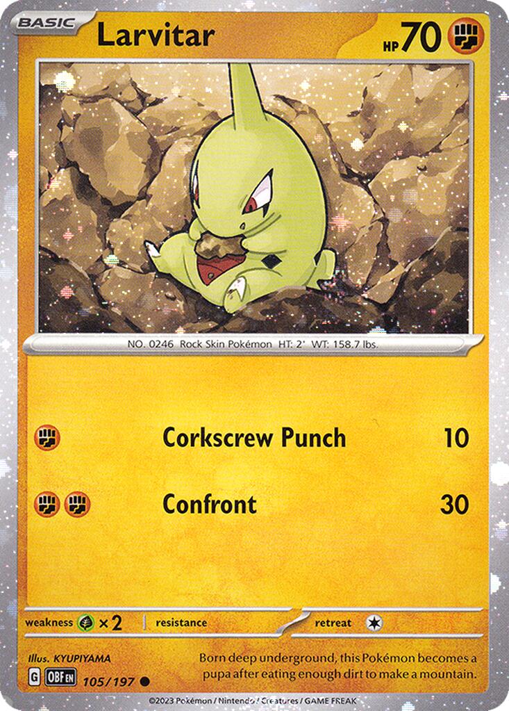 Larvitar (105/197) (Cosmos Holo) [Miscellaneous Cards] | Dragon's Lair Comics and Fantasy Houston TX