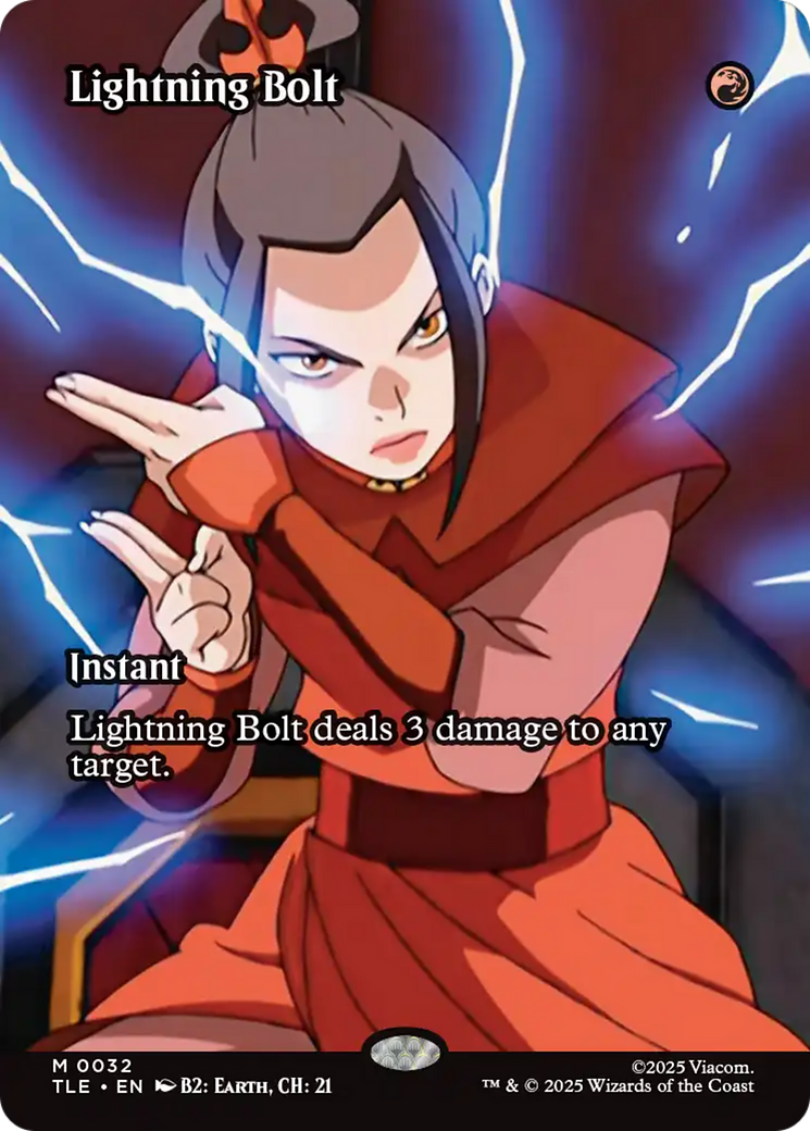 Lightning Bolt (Borderless) [Avatar: The Last Airbender: Eternal-Legal] | Dragon's Lair Comics and Fantasy Houston TX