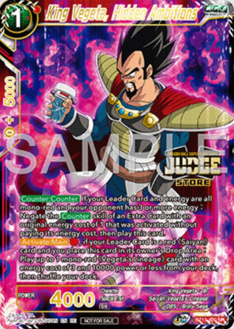 King Vegeta, Hidden Ambitions (Judge Pack Vol.16) (Store) (BT13-020) [Judge Promotion Cards] | Dragon's Lair Comics and Fantasy Houston TX