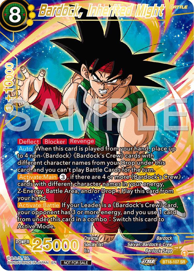 Bardock, Inherited Might (Championship 2024 Finals Pack) (Gold Stamped) (BT18-107) [Tournament Promotion Cards] | Dragon's Lair Comics and Fantasy Houston TX