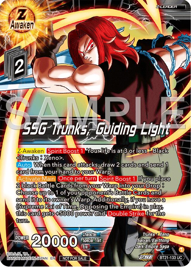 SSG Trunks, Guiding Light (Championship 2024 Finals Zenkai Pack) (BT21-133) [Tournament Promotion Cards] | Dragon's Lair Comics and Fantasy Houston TX