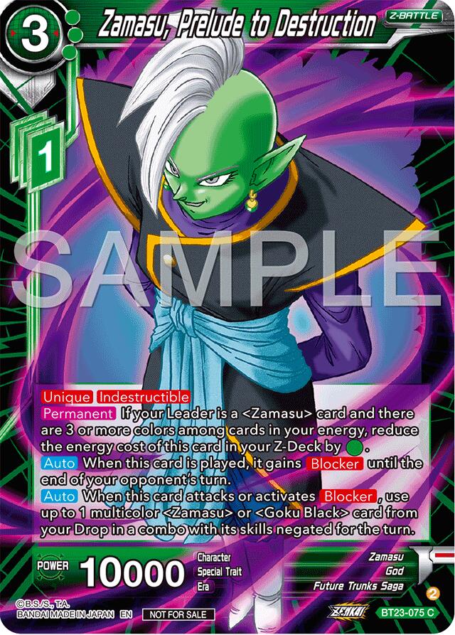 Zamasu, Prelude to Destruction (Championship 2024 Finals Zenkai Pack) (BT23-075) [Tournament Promotion Cards] | Dragon's Lair Comics and Fantasy Houston TX