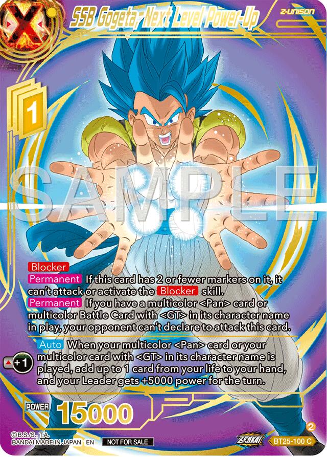 SSB Gogeta, Next Level Power-Up (Championship 2024 Finals Zenkai Pack) (Gold Stamped) (BT25-100) [Tournament Promotion Cards] | Dragon's Lair Comics and Fantasy Houston TX