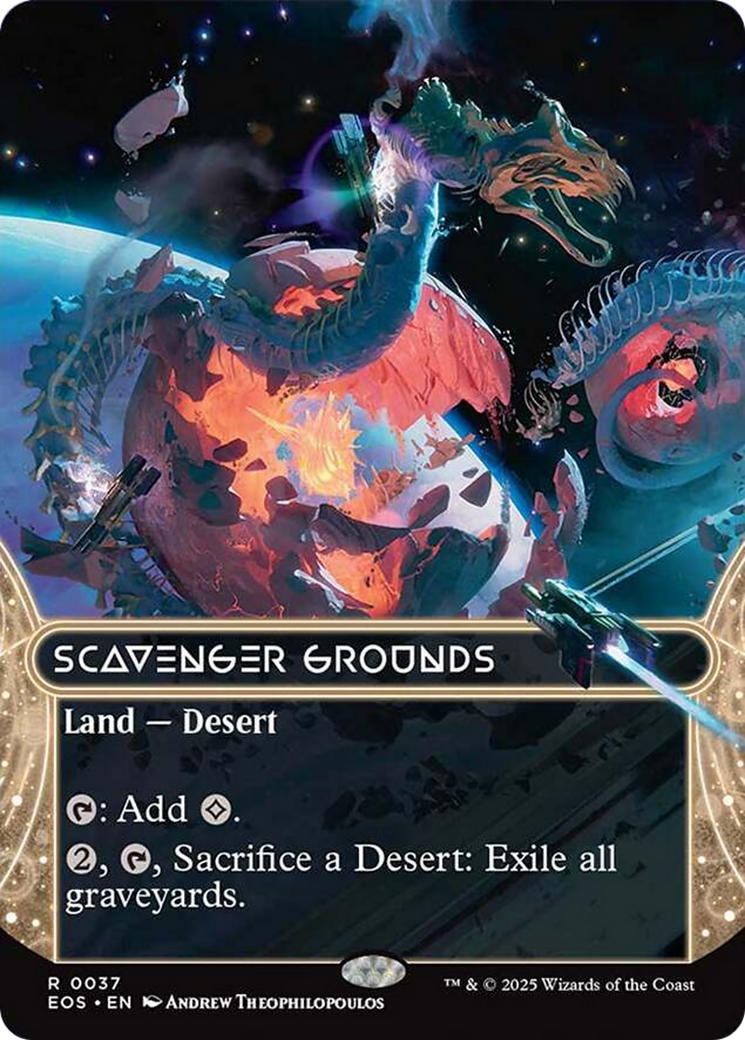 Scavenger Grounds (0037) (Borderless) [Edge of Eternities: Stellar Sights] | Dragon's Lair Comics and Fantasy Houston TX