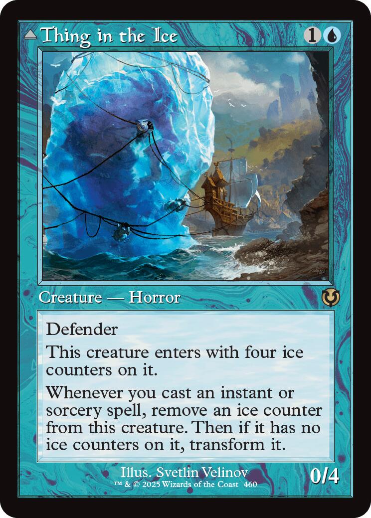Thing in the Ice // Awoken Horror (Retro Frame) [Innistrad Remastered] | Dragon's Lair Comics and Fantasy Houston TX