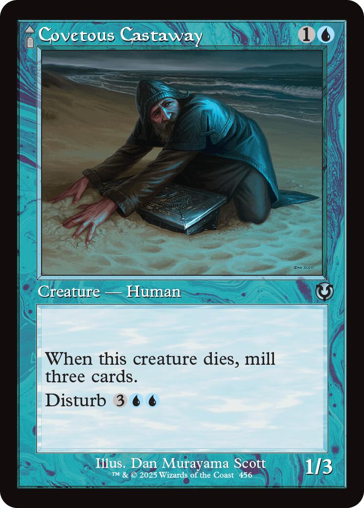 Covetous Castaway // Ghostly Castigator (Retro Frame) [Innistrad Remastered] | Dragon's Lair Comics and Fantasy Houston TX