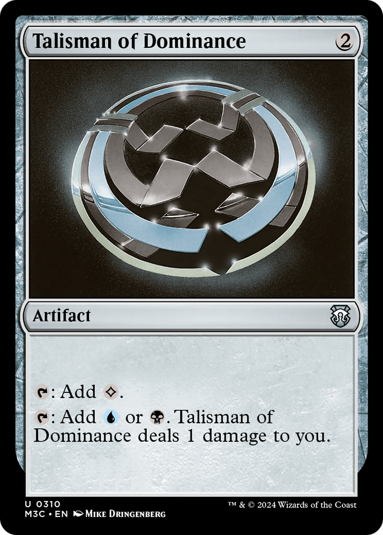 Talisman of Dominance (Ripple Foil) [Modern Horizons 3 Commander] | Dragon's Lair Comics and Fantasy Houston TX