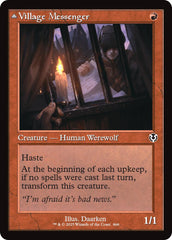 Village Messenger // Moonrise Intruder (Retro Frame) [Innistrad Remastered] | Dragon's Lair Comics and Fantasy Houston TX
