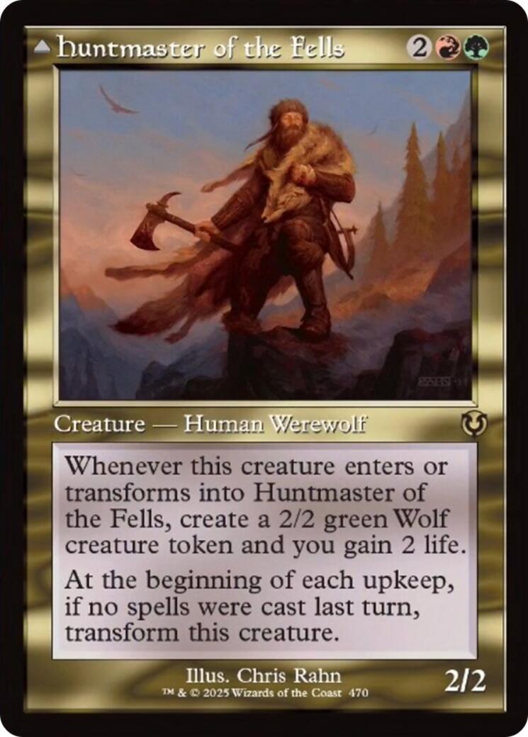 Huntmaster of the Fells // Ravager of the Fells (Retro Frame) [Innistrad Remastered] | Dragon's Lair Comics and Fantasy Houston TX