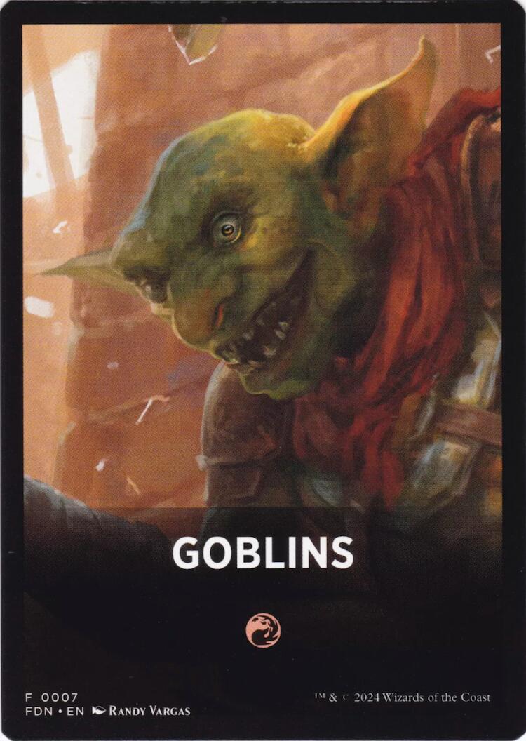 Goblins Theme Card [Foundations Tokens] | Dragon's Lair Comics and Fantasy Houston TX